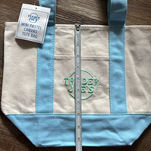 Trader Joe’s Mini Pastel Canvas Tote Bag - Picture 5 of 5